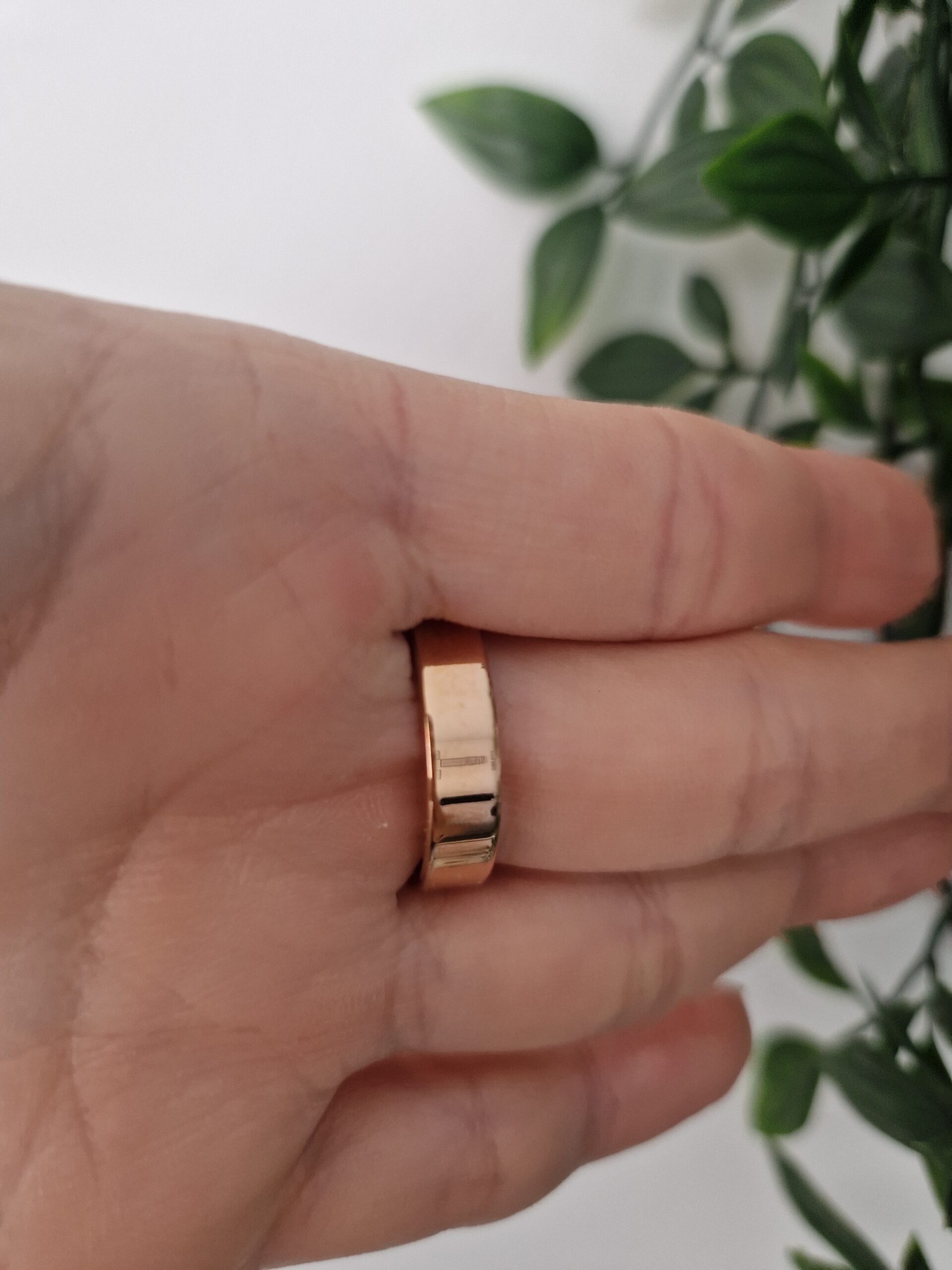 RINGS - ROSE GOLD BLACK ONYX SIZE 9 - Image 3