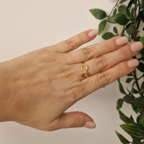 RINGS - GOLD INFINITY SIZE 9