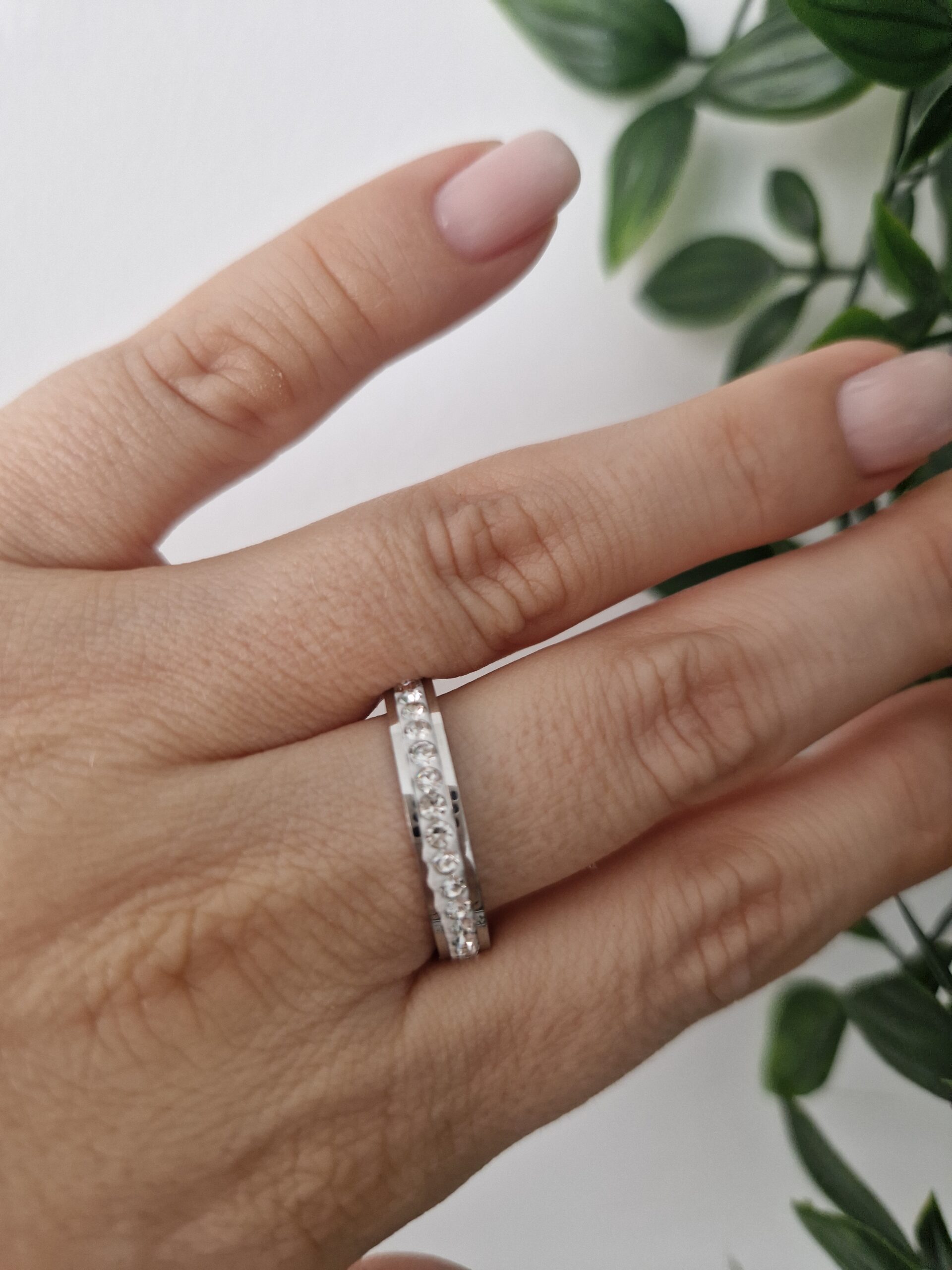 RINGS - SILVER ZIRCONIA SIZE 9 - Image 2