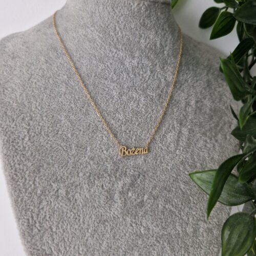 NECKLACE NAME - GOLD BOZENA