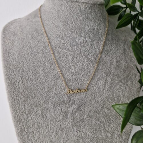 NECKLACE NAME - GOLD BARBARA