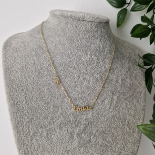 Emilia Name Gold Necklace