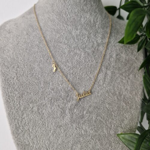 Julia Name Gold Necklace