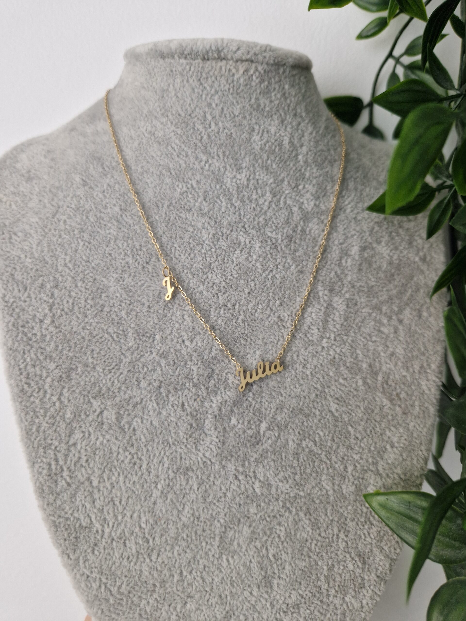 Julia Name Gold Necklace
