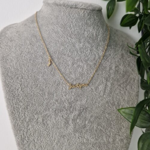 Justyna Name Gold Necklace