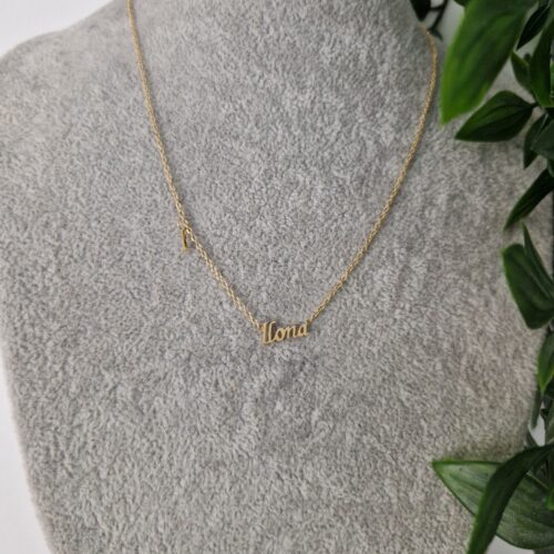 Ilona Name Gold Necklace