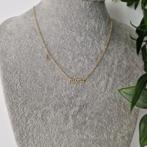 Iwona Gold Name Necklace