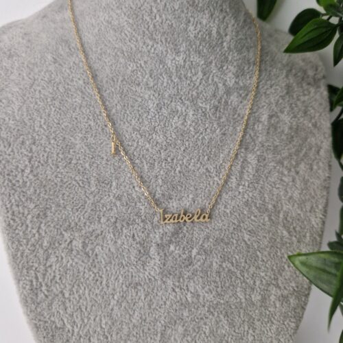 Izabela Name Gold Necklace