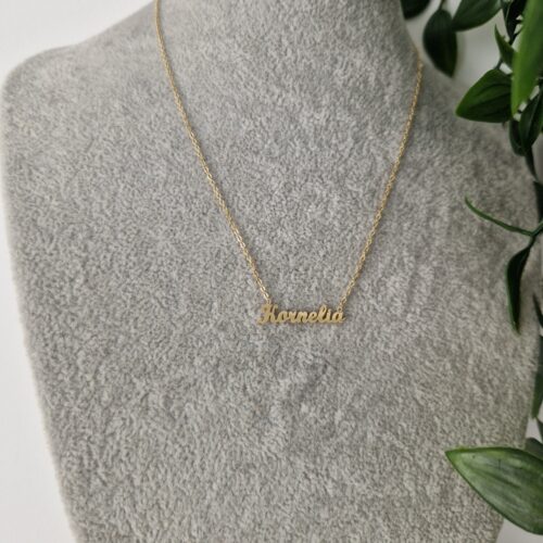 Kornelia Name Gold Necklace