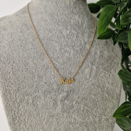 Kaja Name Gold Necklace