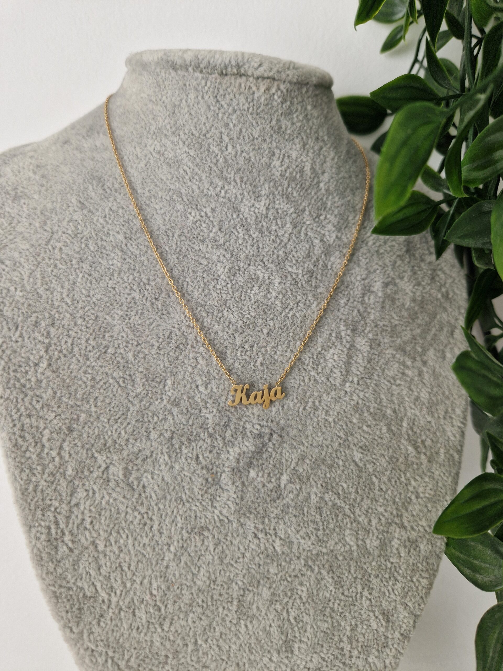 Kaja Name Gold Necklace