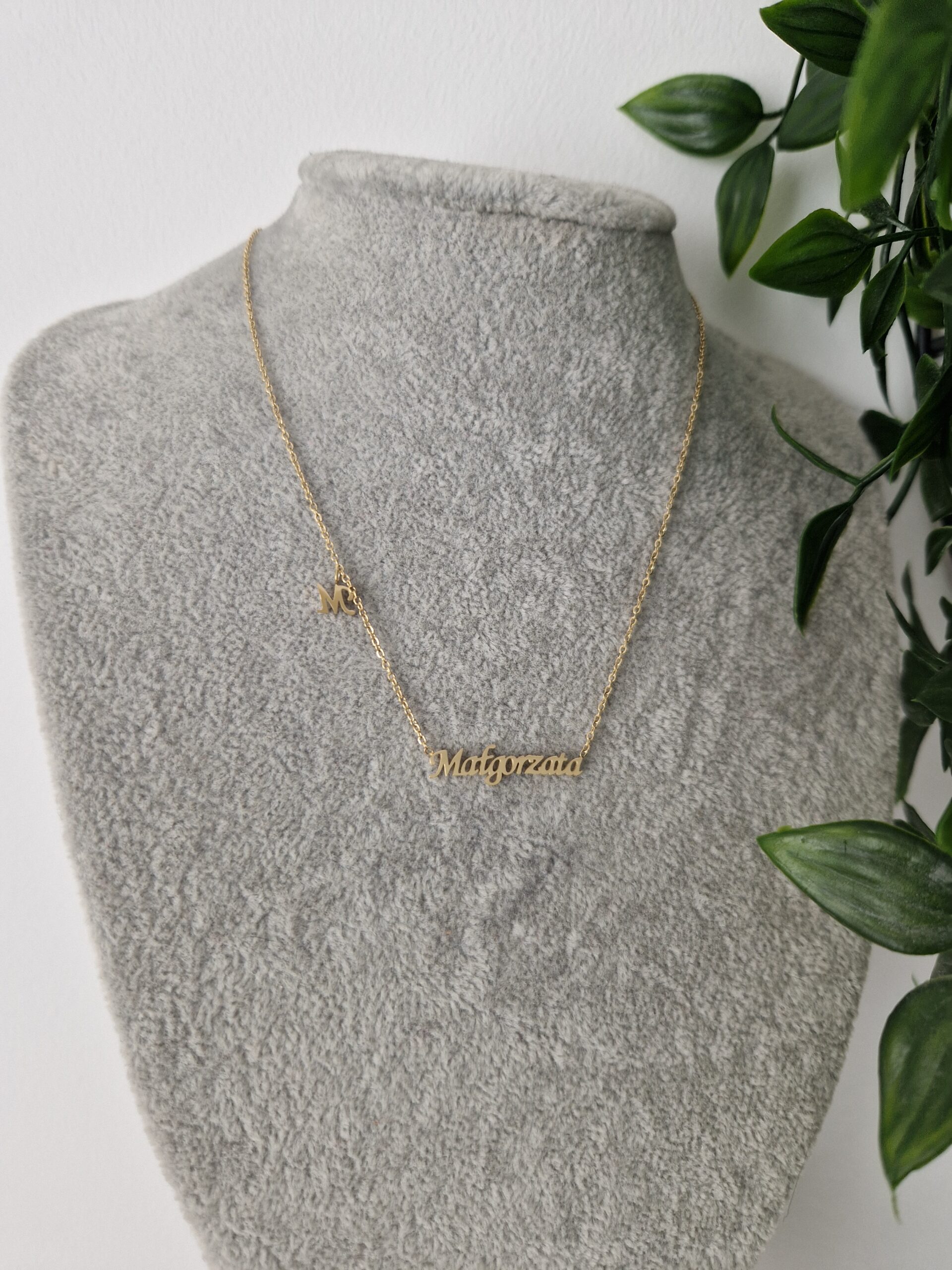 Malgorzata Name Gold Necklace