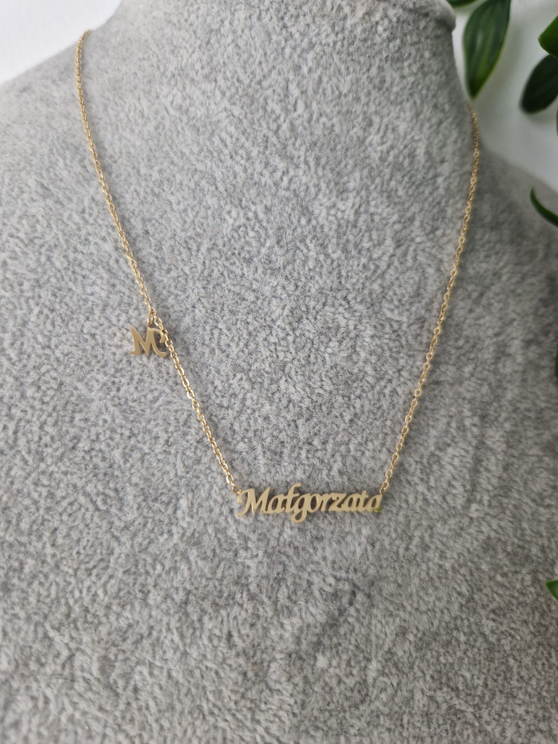 Malgorzata Name Gold Necklace - Image 2