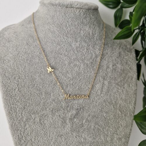 Marzena Name Gold Necklace