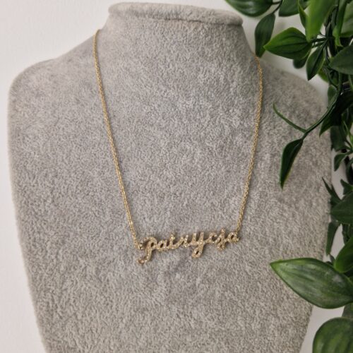NECKLACE NAME - GOLD PATRYCJA