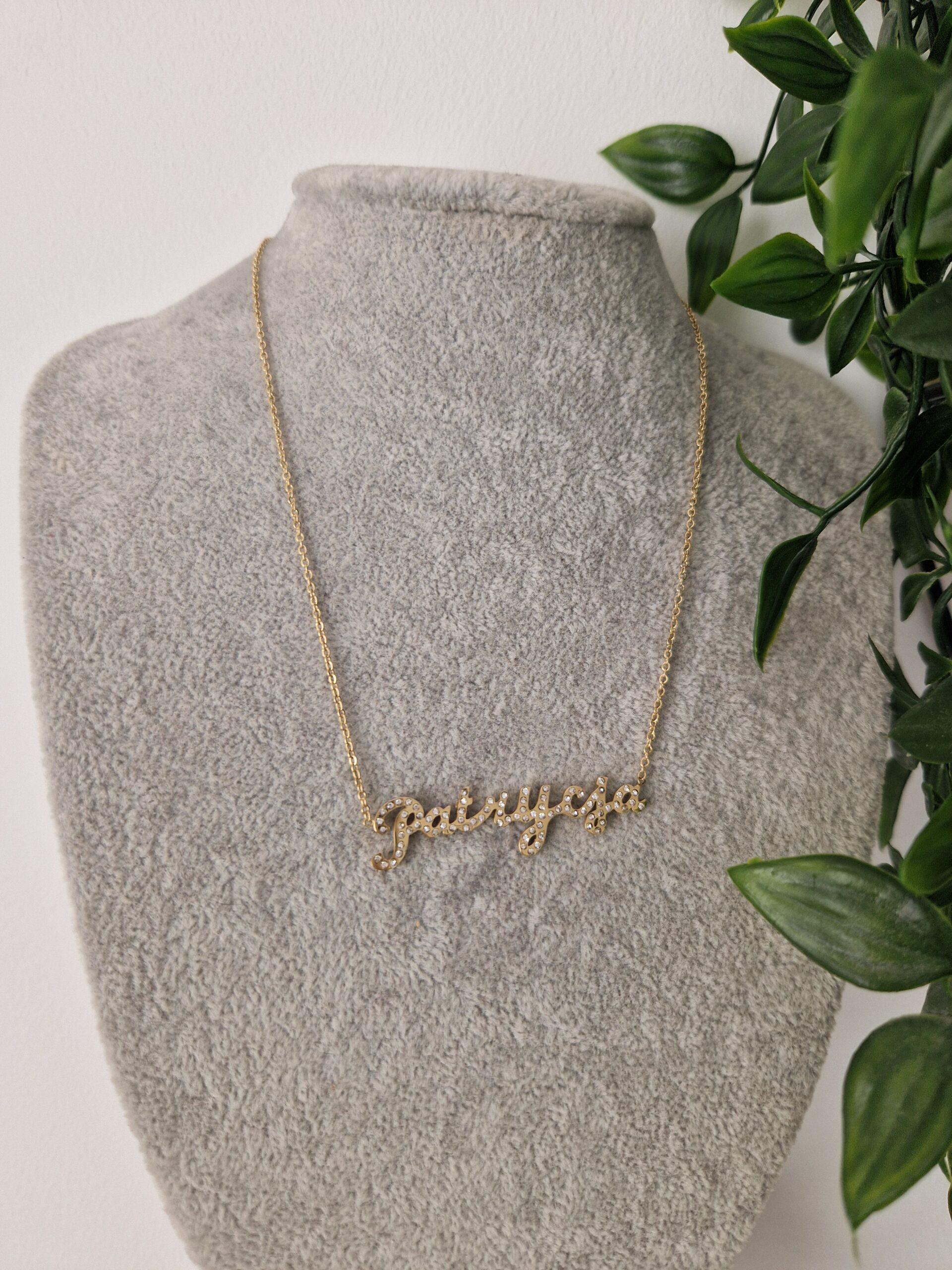 NECKLACE NAME - GOLD PATRYCJA