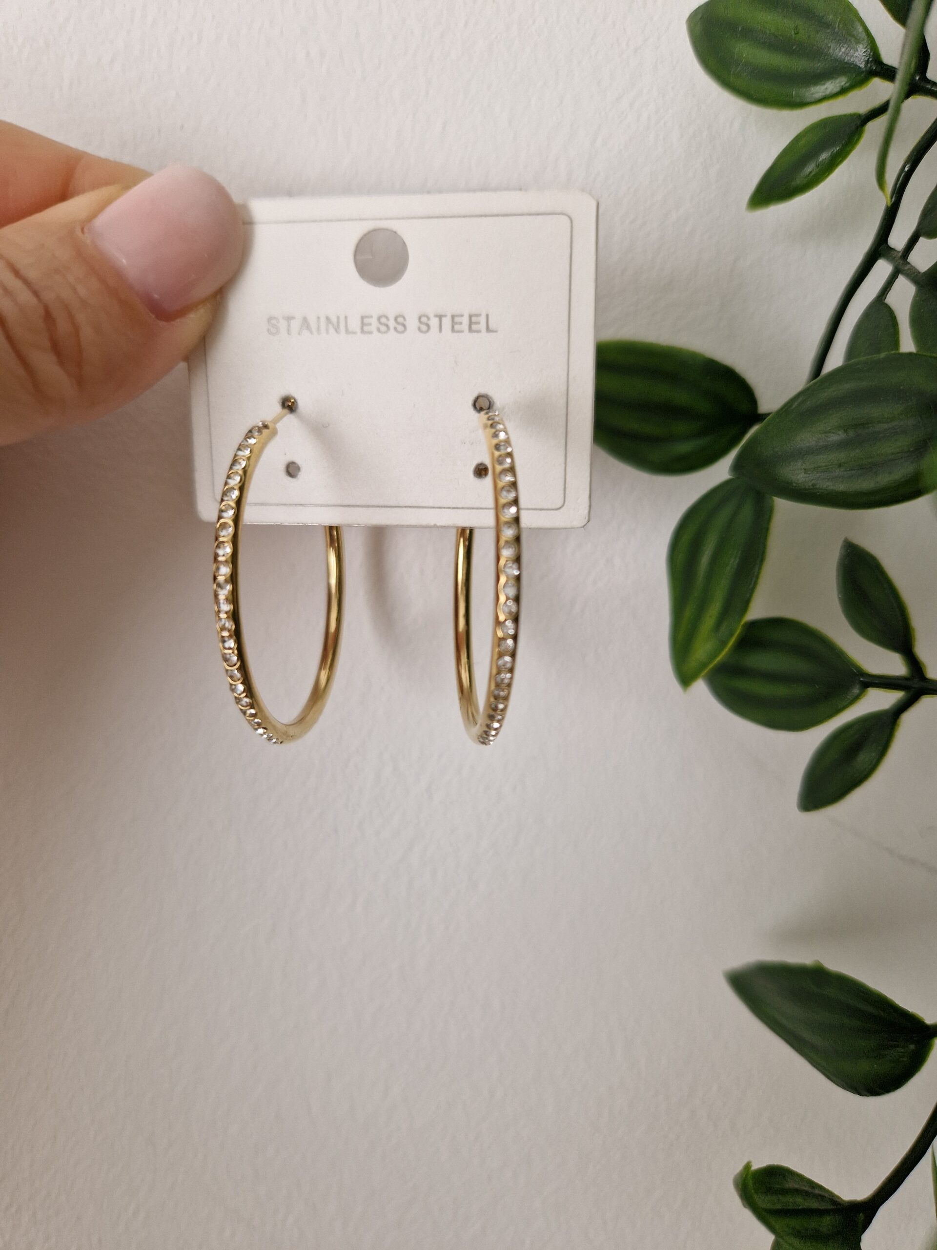 Zirconia Hoop Earrings