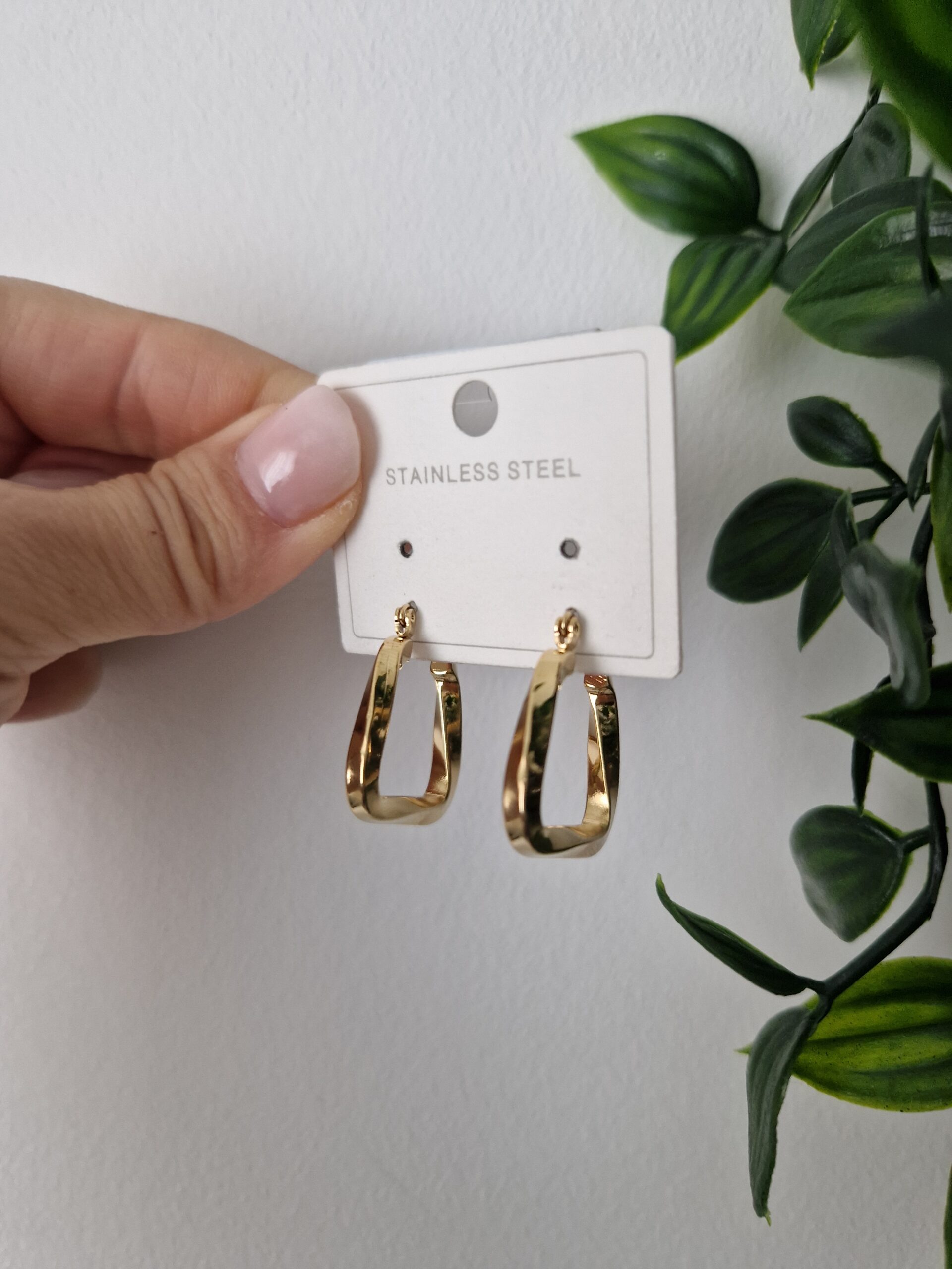 Twisted Square Earrings - Image 2