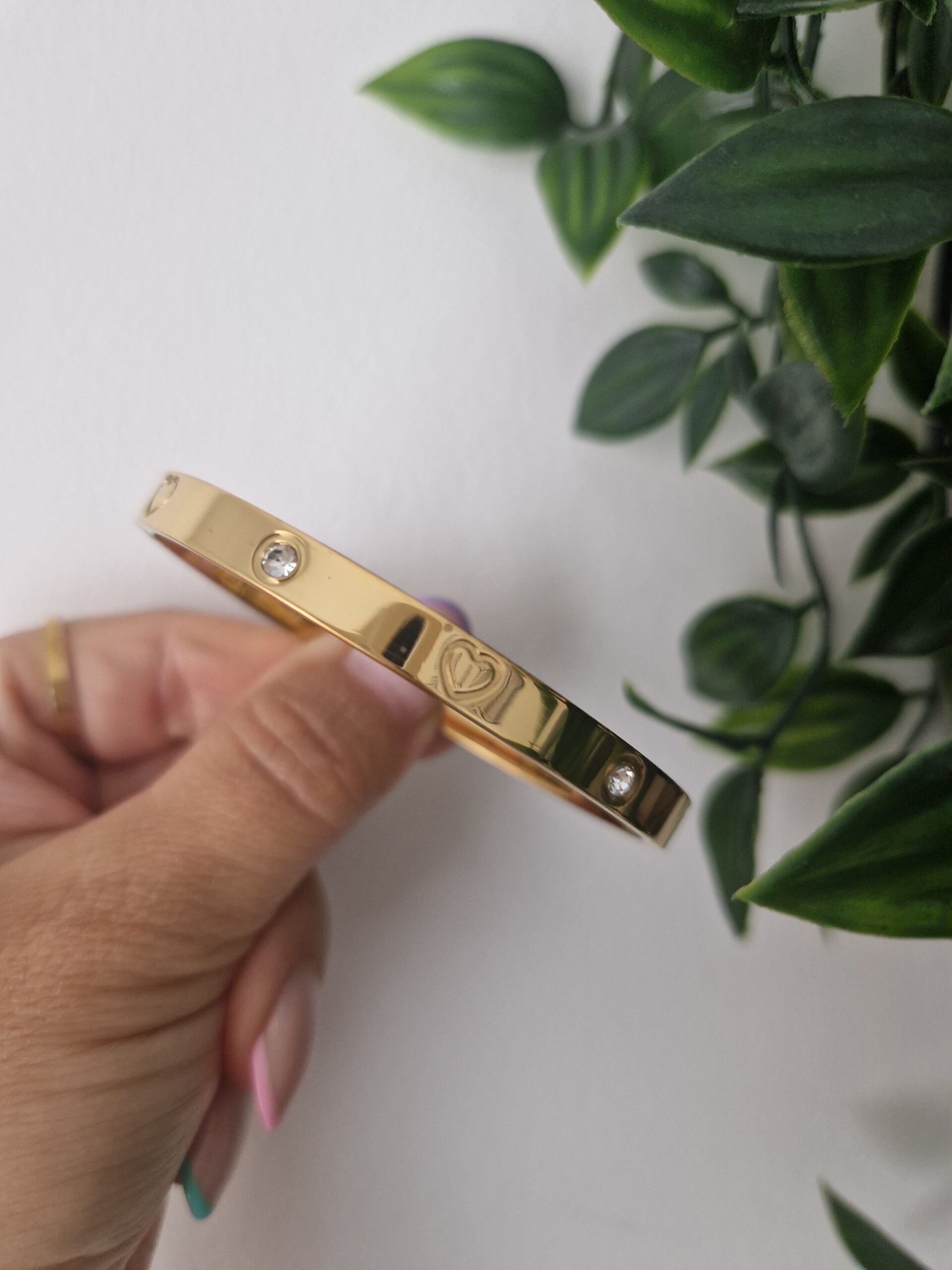 Heart Zirconia Bangle - Image 5