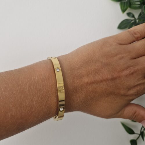 Heart Zirconia Bangle