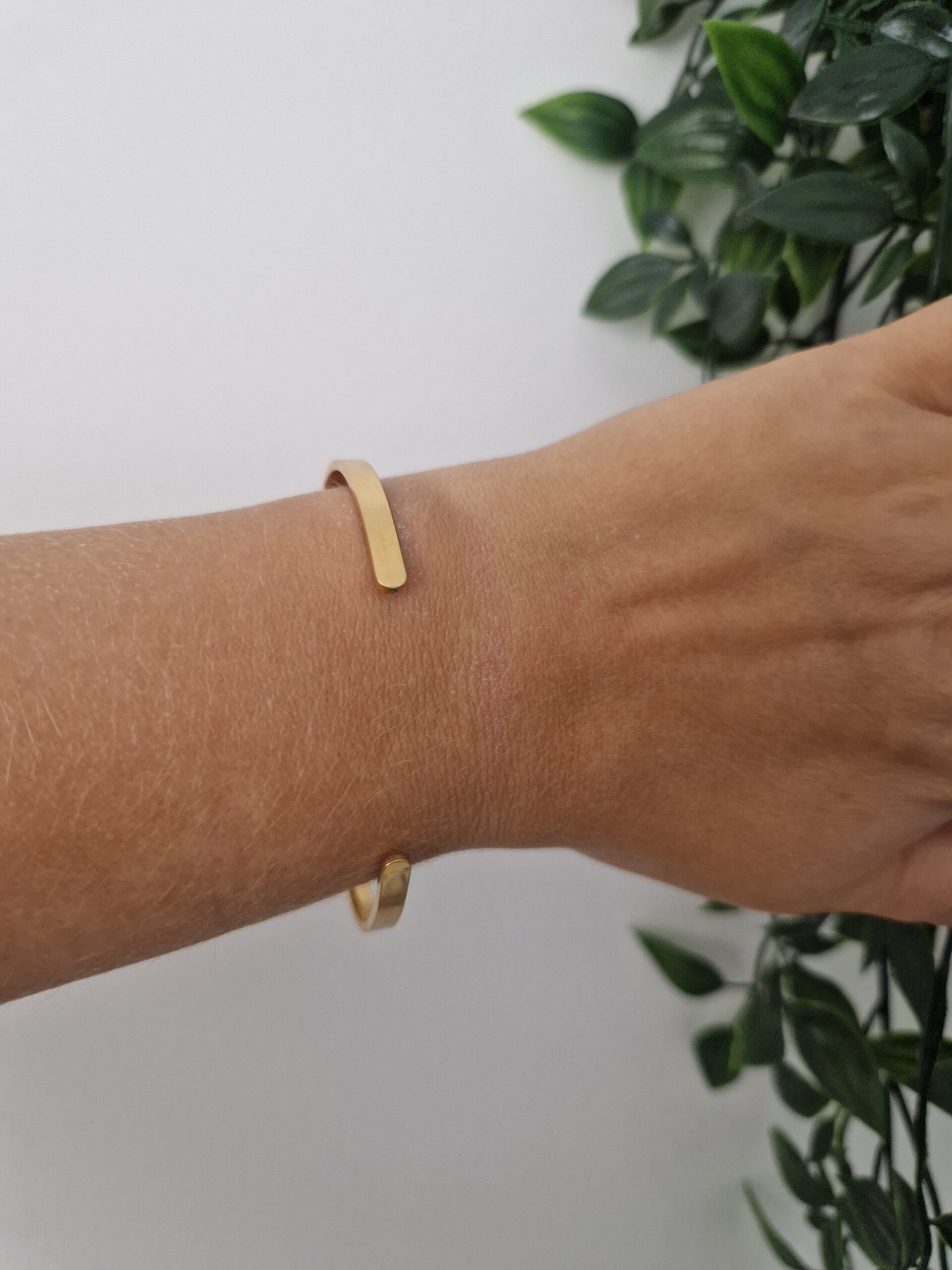 Believe In Yourself Gold Bangle - Image 3