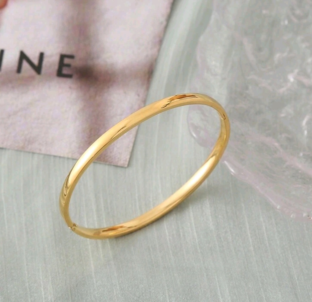 Essential Gold Bangle - Image 2