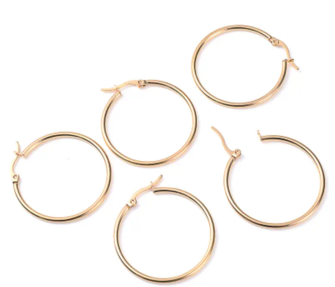 Classic Hoop Earrings - Image 4