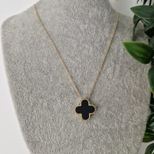 Black Lilou Gold Necklace