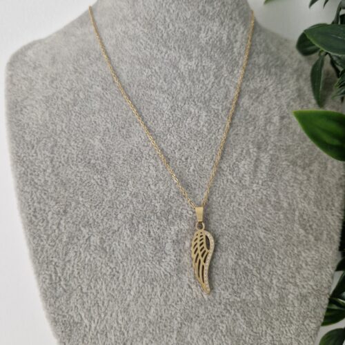 Gold Angel Wing Necklace