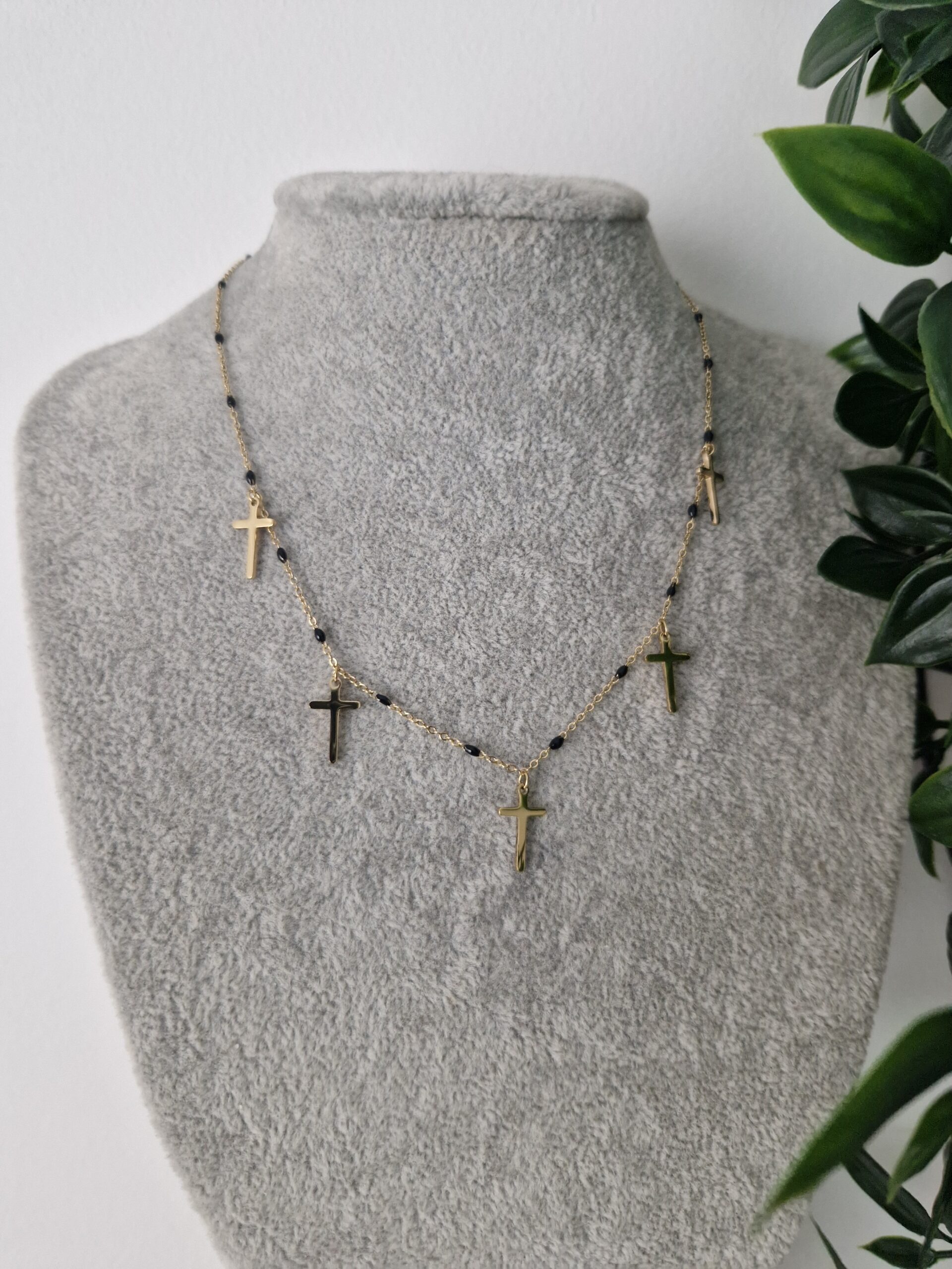 Statement Cross Gold Necklace