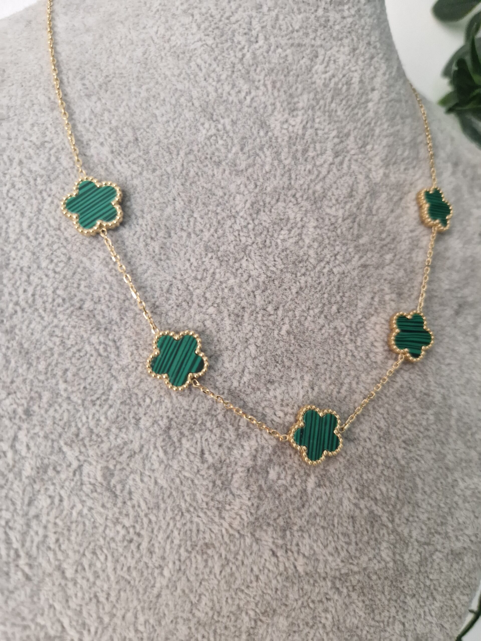 Green Lilou Gold Necklace - Image 2