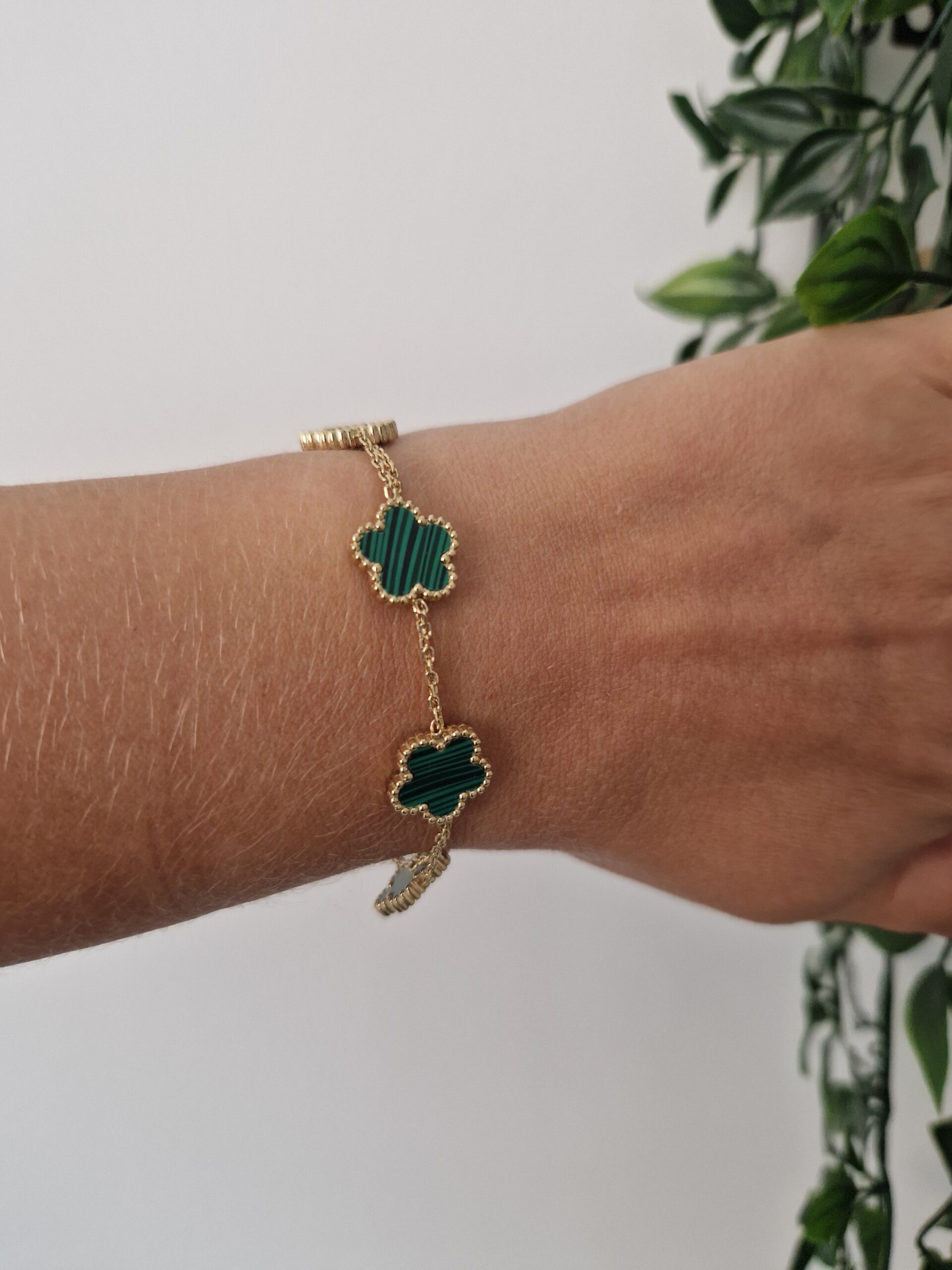 Green Lilou Gold Bracelet