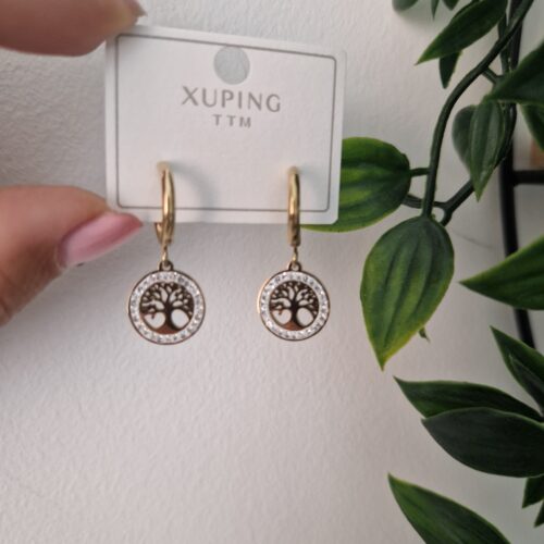 Tree of Life Hoop Earrings