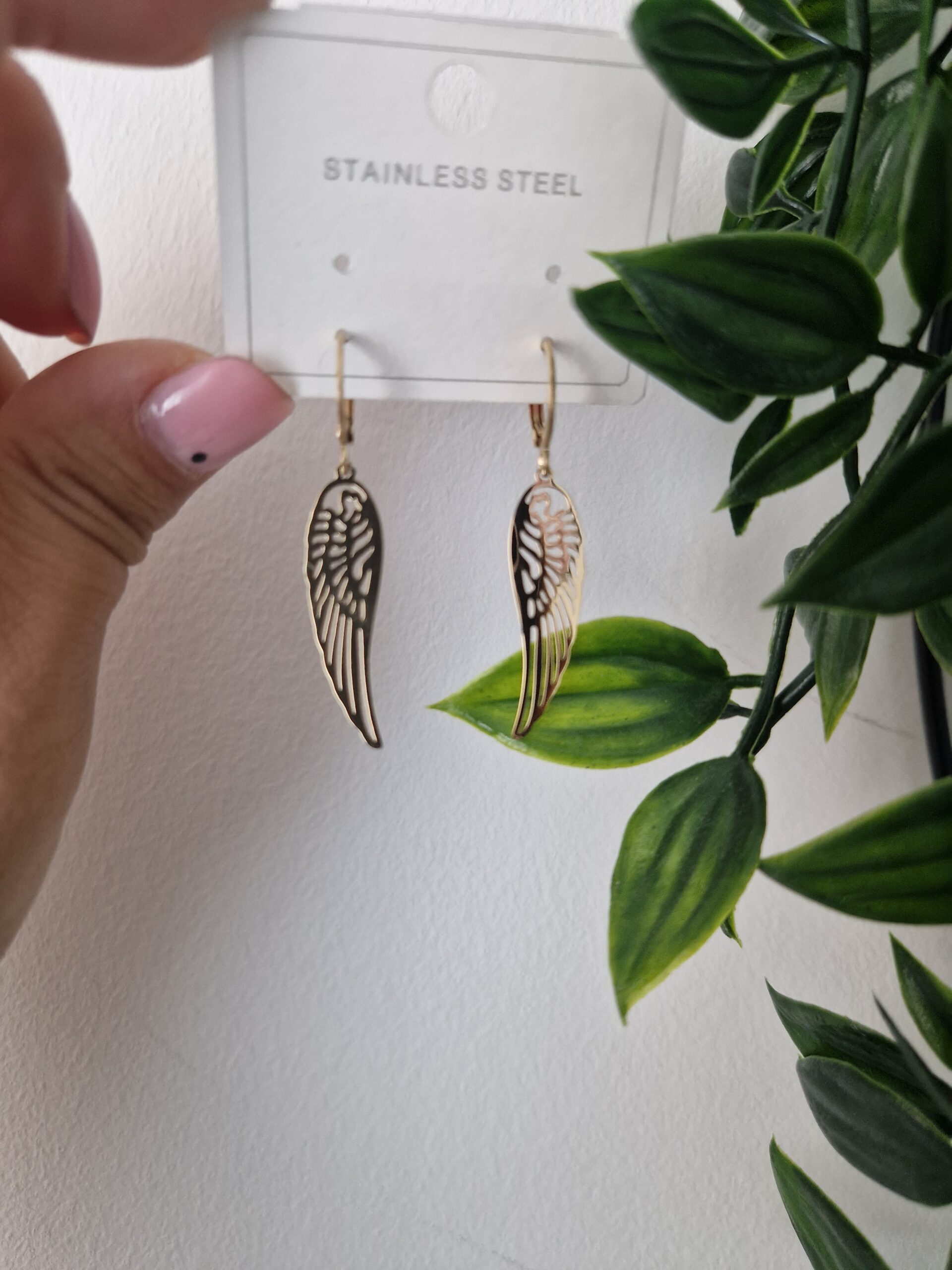 Wing Gold Earrings