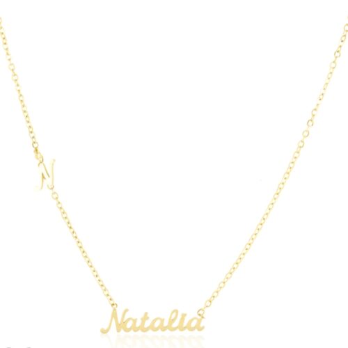 Natalia Name Gold Necklace