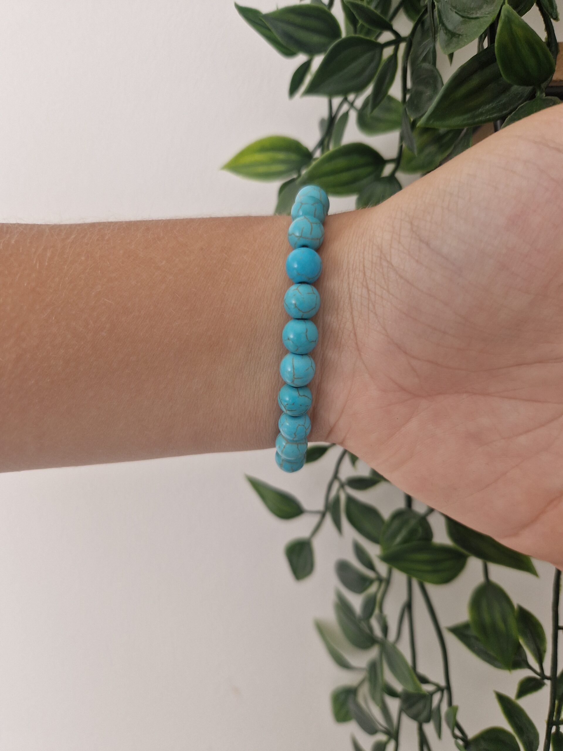 Turquoise Cross Stone Bracelet - Image 2