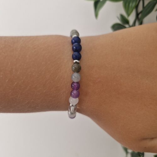 Empath Protection Crystal Stone Healing Stretch Bracelet