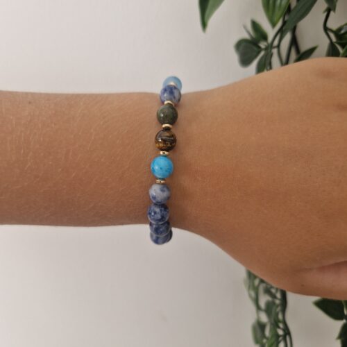 Anxiety Crystal Stone Healing Stretch Bracelet