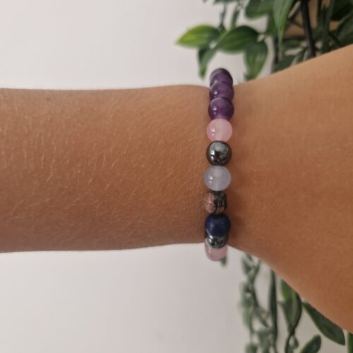 Empath Protection Crystal Stone Healing Stretch Bracelet