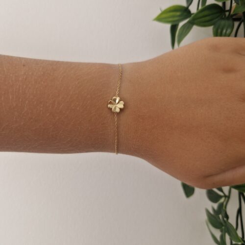 Gold Clover Bracelet
