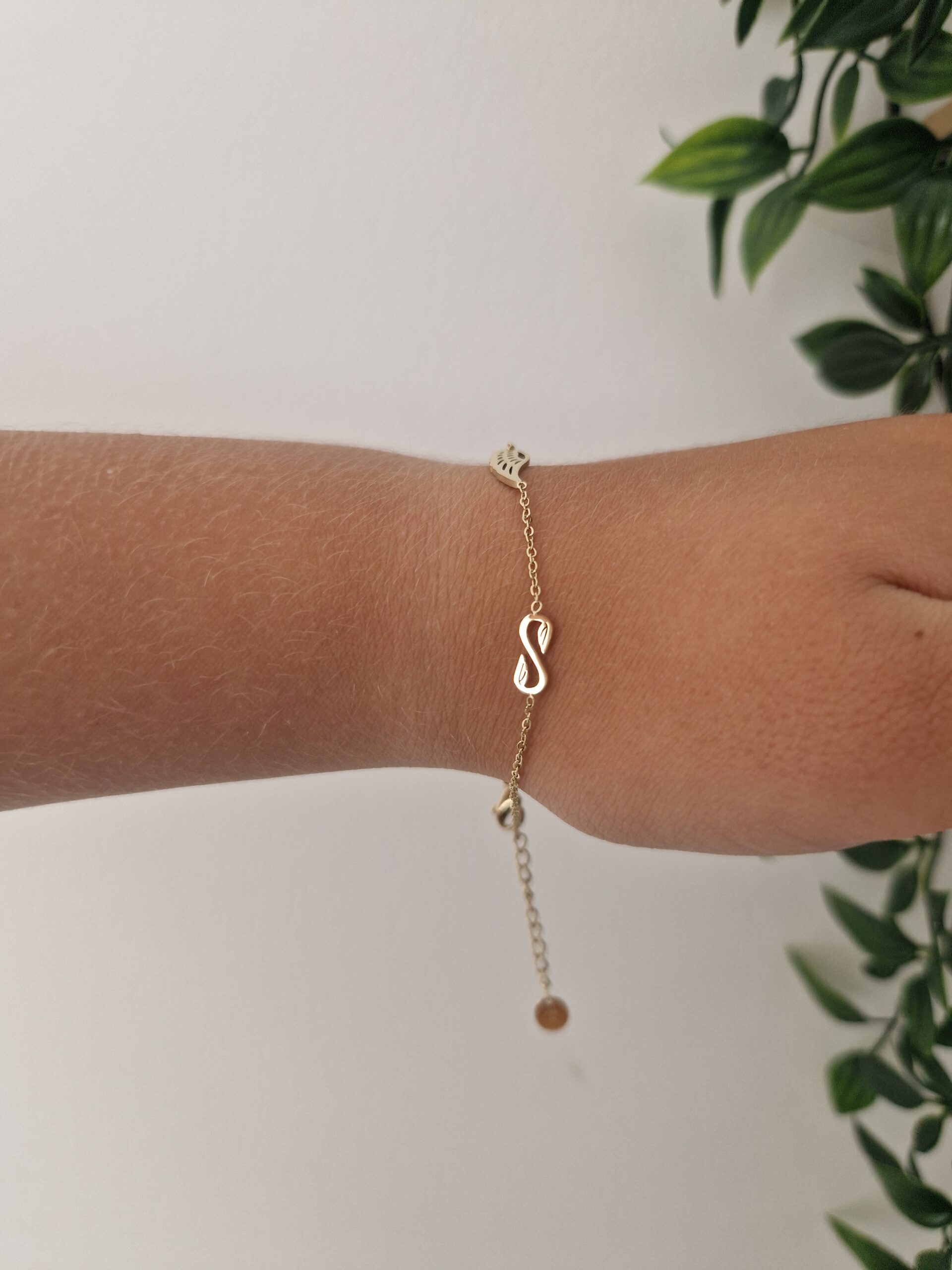 Gold Wing Infinity Bracelet - Image 2
