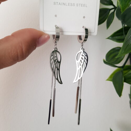 Silver Wing Earrings