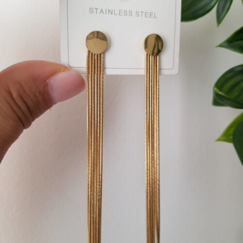 Long Gold Earrings