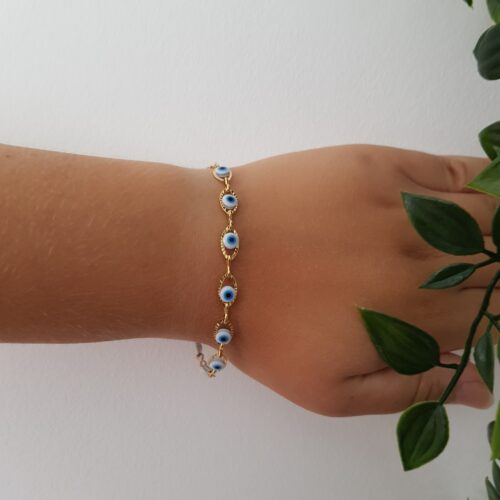 Evil Eye Gold Bracelet
