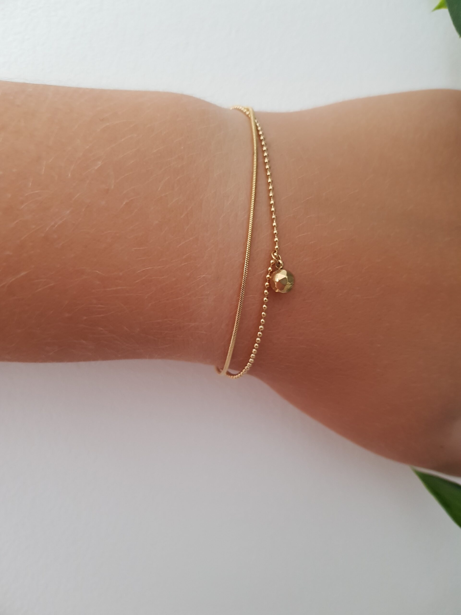 Double Gold Bracelet - Image 2