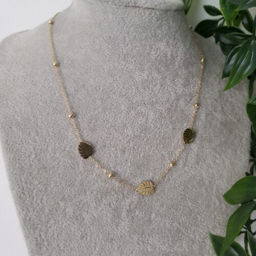 Leaf Gold Necklace